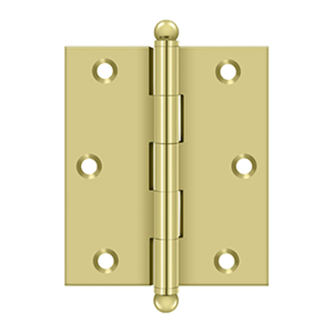 Deltana - 3" x 2-1/2" Hinge, w/ Ball Tips, Specialty Solid Brass