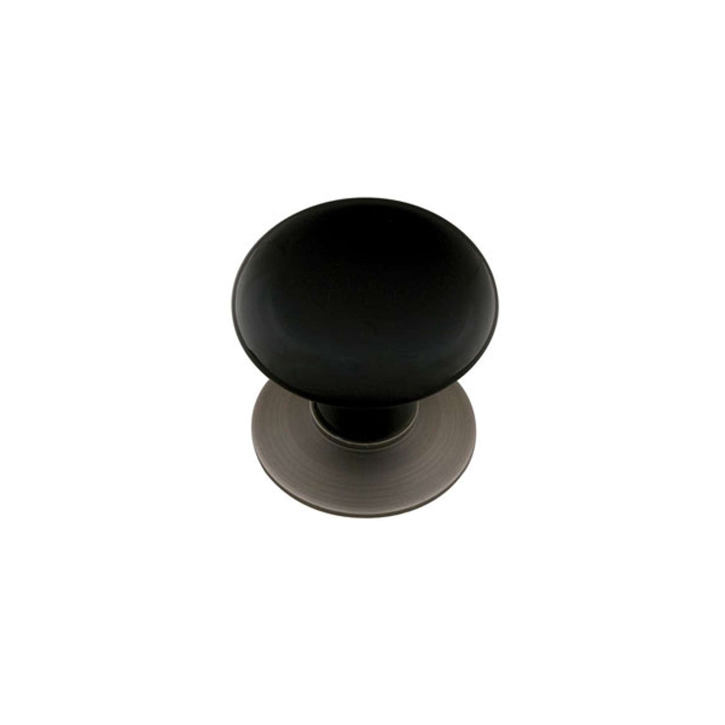 EMTEK - Porcelain Wardrobe Knob -  Ebony