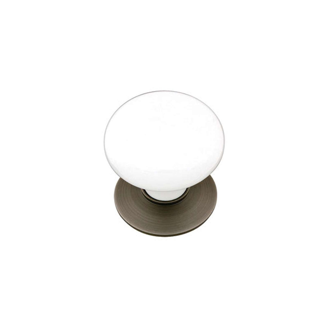 EMTEK - Porcelain Knob, Ice White