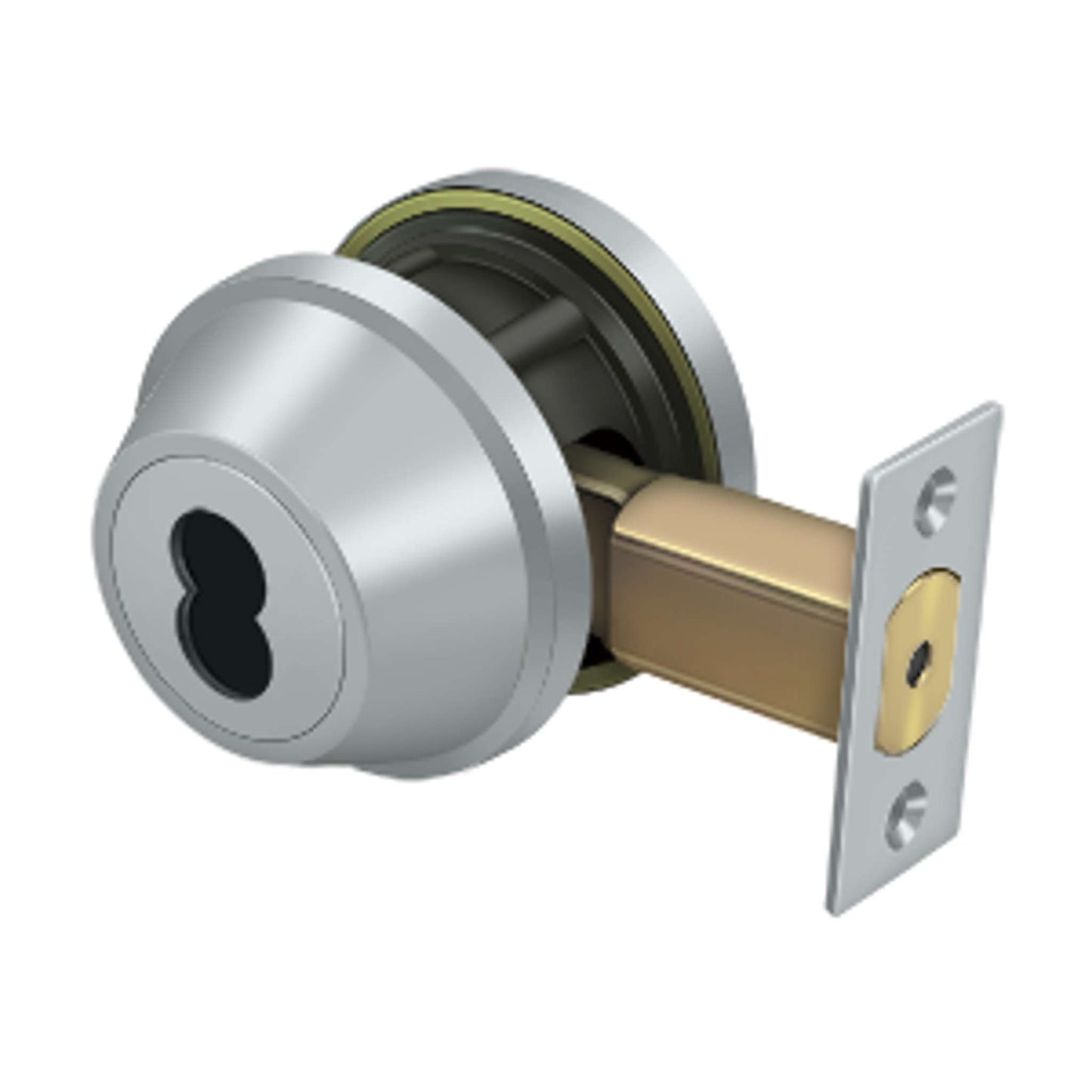 Deltana - Single Deadbolt IC Core Non CYL GR2 w/ 2-3/4" Backset