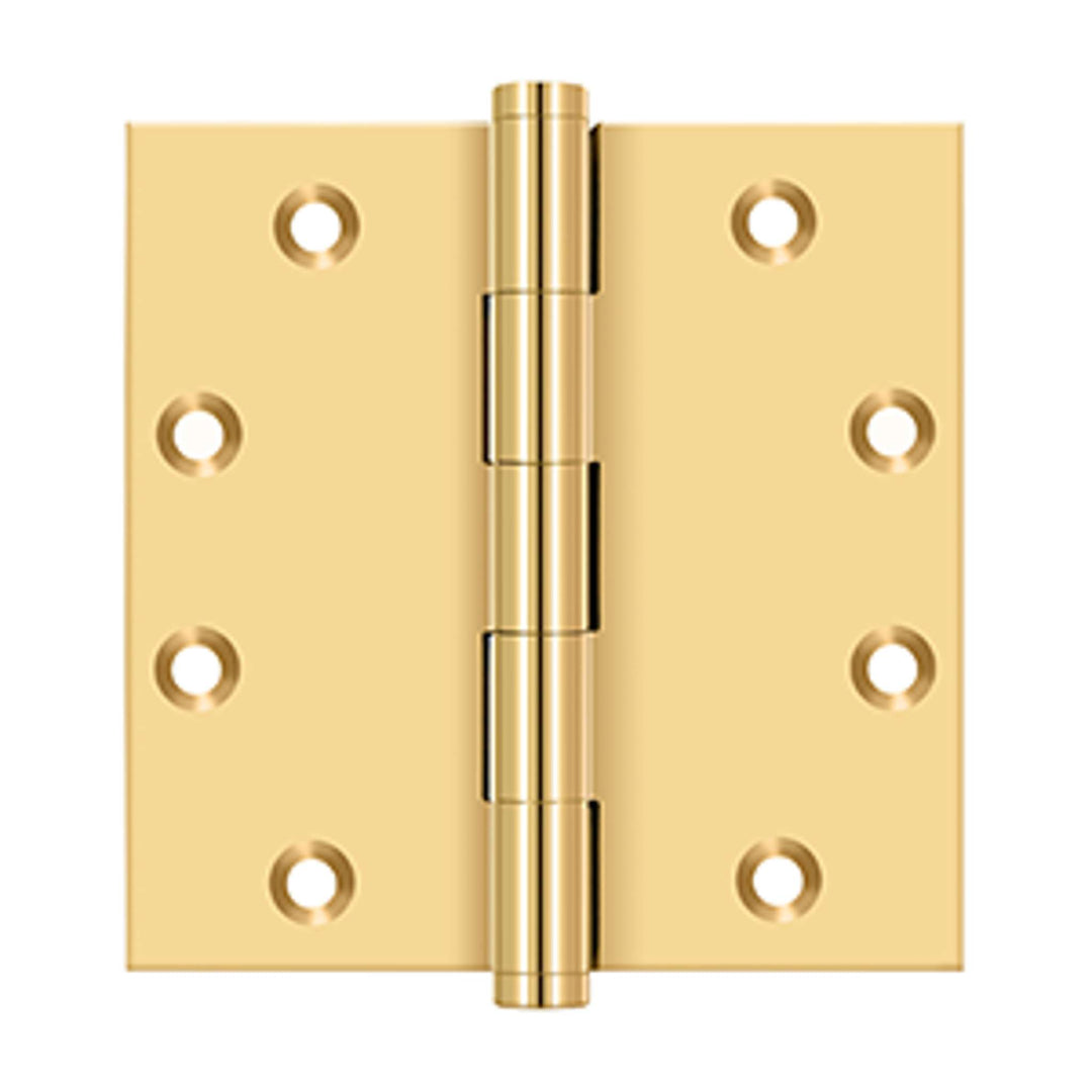 Deltana - 4-1/2" x 4-1/2" Square Hinges, Solid Brass Hinges