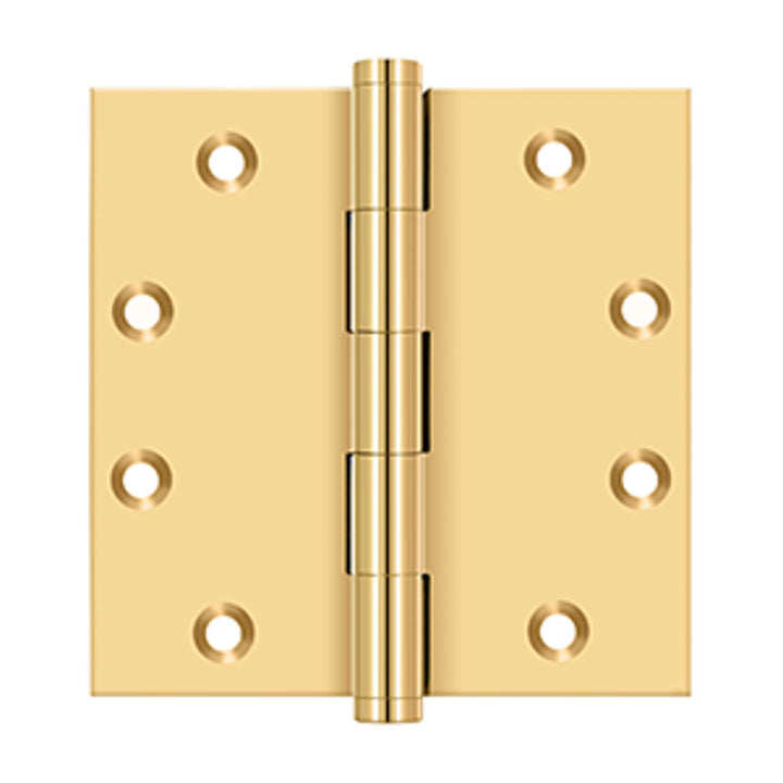 Deltana - 4-1/2" x 4-1/2" Square Hinges, Solid Brass Hinges