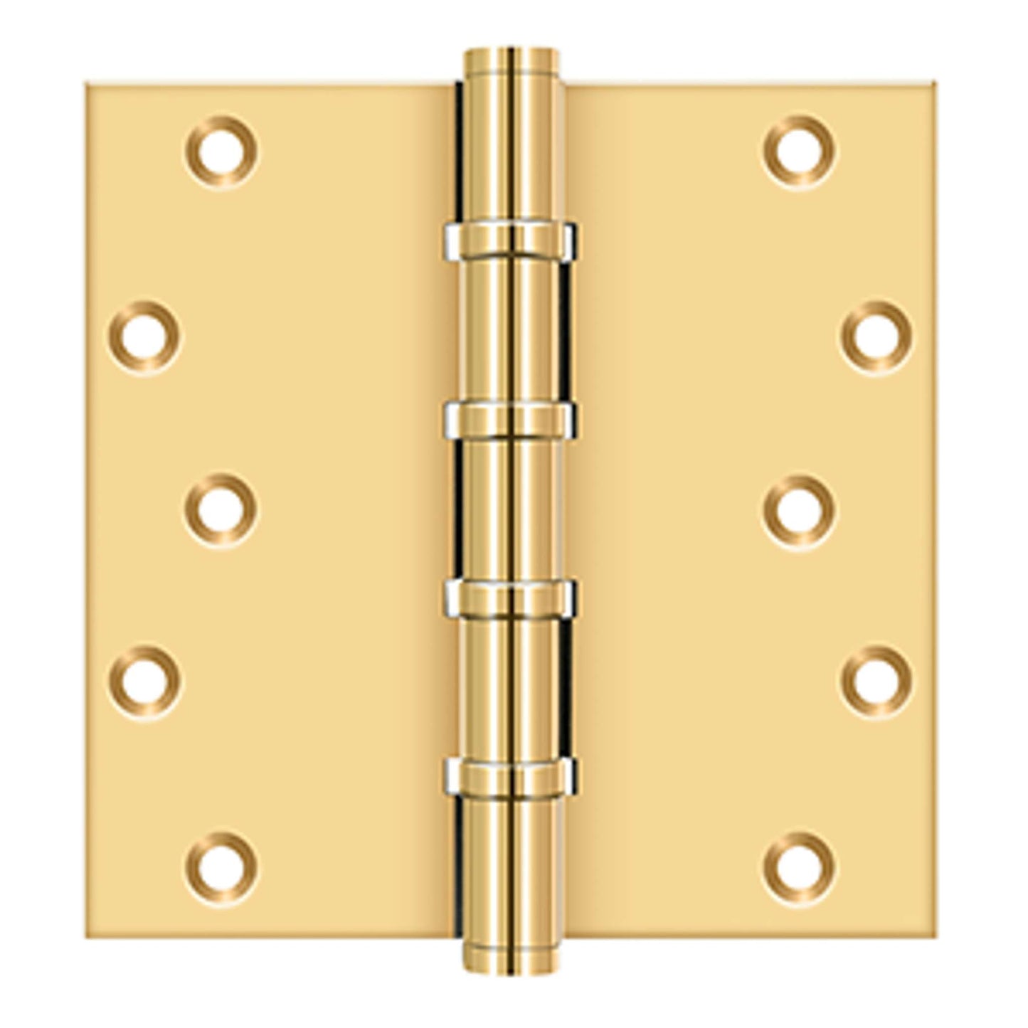 Deltana - 6" x 6" Square Hinges, Ball Bearings, Solid Brass Hinges