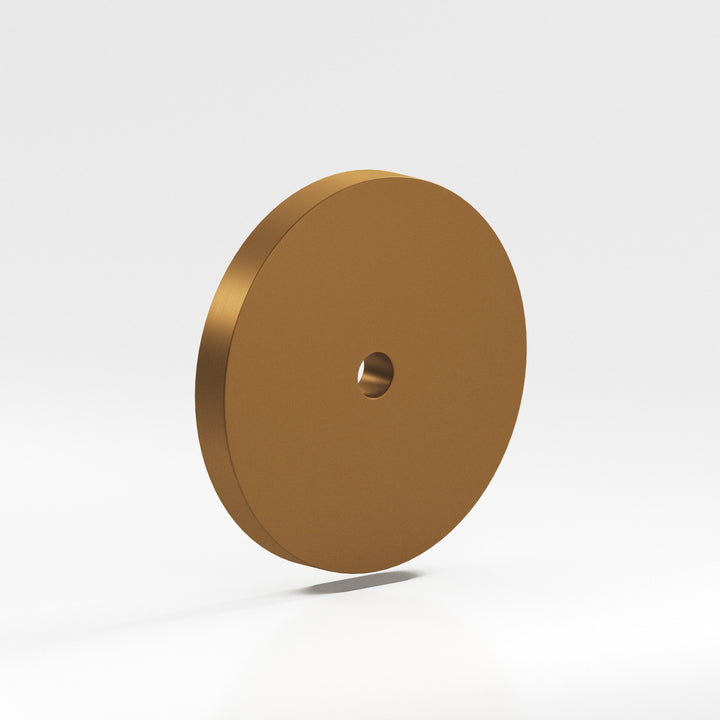 Colonial Bronze 9160 Round Backplate for use with 1/4-20 screw in Matte Light Statuary Bronze