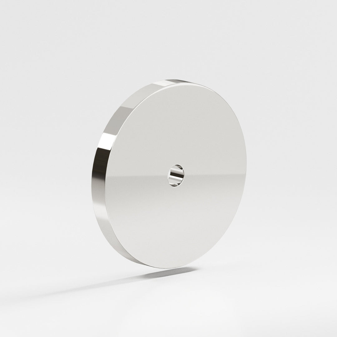 Colonial Bronze 9169 Round Backplate for use with 8-32 screw in Polished Nickel