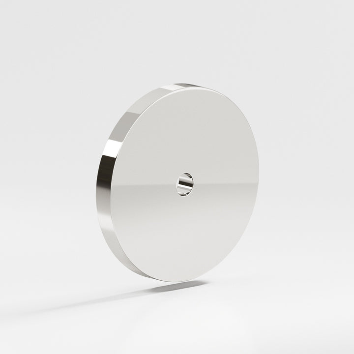 Colonial Bronze 9169 Round Backplate for use with 8-32 screw in Polished Nickel