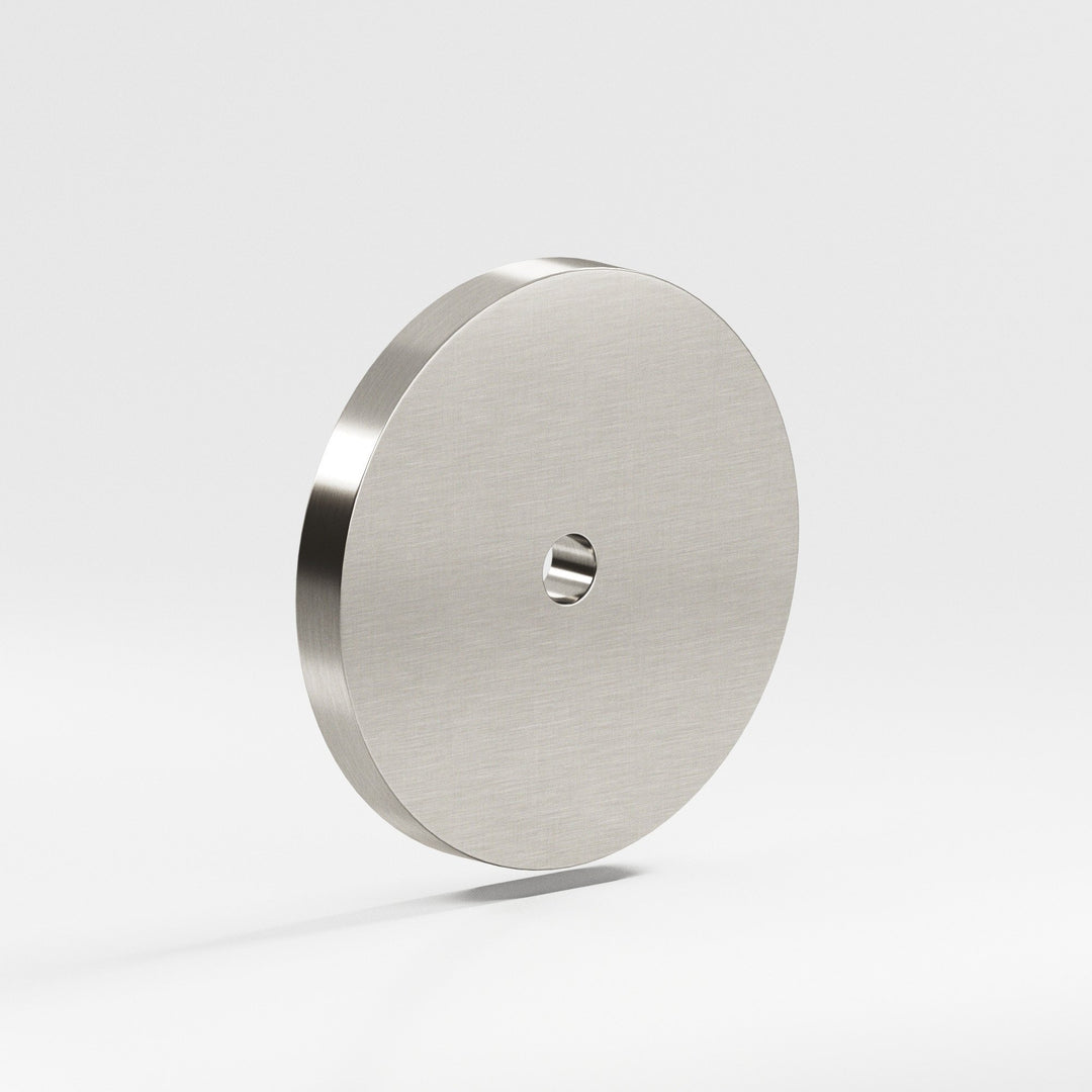 Colonial Bronze 160 Round Backplate for use with 8-32 screw in Satin Nickel