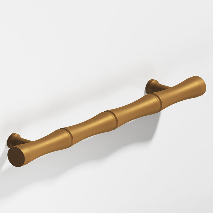 Colonial Bronze 282BB Bamboo Back-to-Back Shower Door Pull Kit with flared posts in Matte Light Statuary Bronze