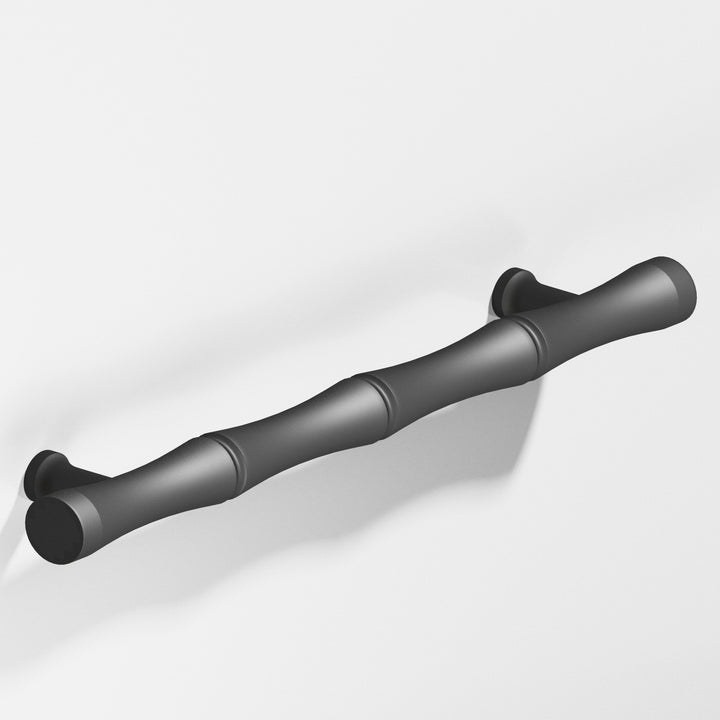 Colonial Bronze 280 Bamboo Cabinet Pull with flared posts in Matte Graphite