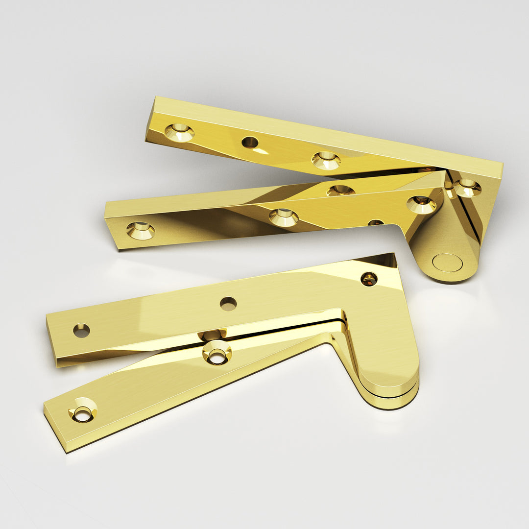 Colonial Bronze 3.5 Fixed pin pivot Hinge in Unlacquered Polished Brass