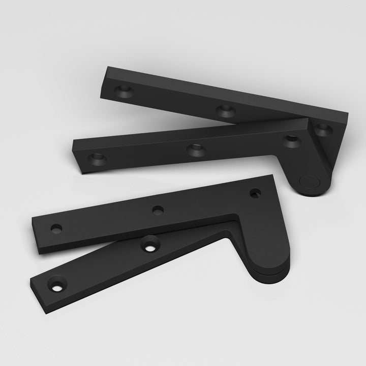 Colonial Bronze 3.5 Fixed pin pivot Hinge in Matte Satin Black