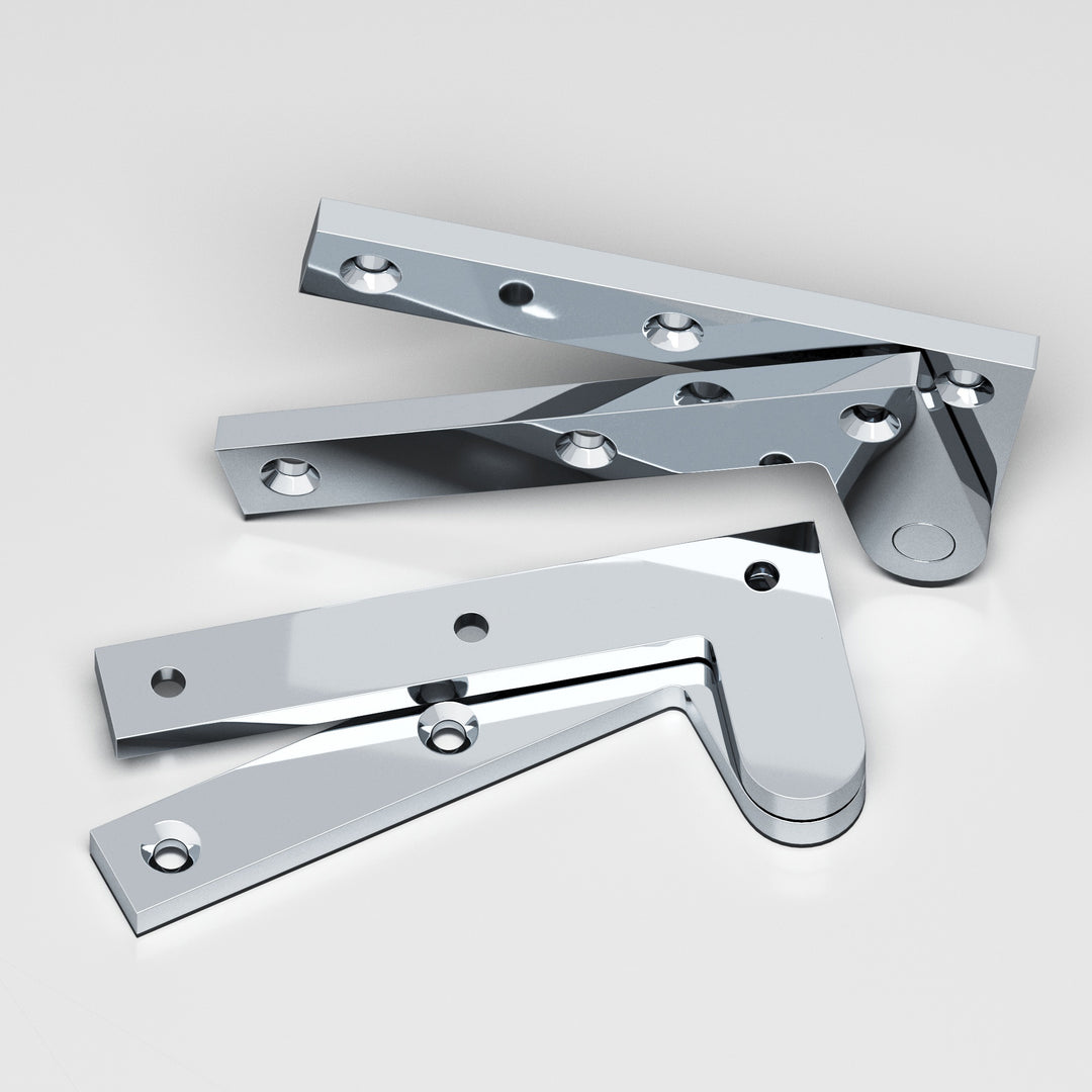 Colonial Bronze 3.5 Fixed pin pivot Hinge in Polished Chrome