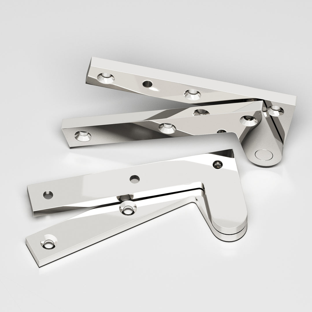 Colonial Bronze 3.5 Fixed pin pivot Hinge in Polished Nickel