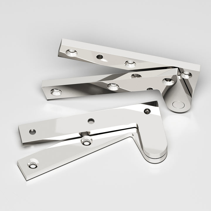 Colonial Bronze 3.5 Fixed pin pivot Hinge in Polished Nickel