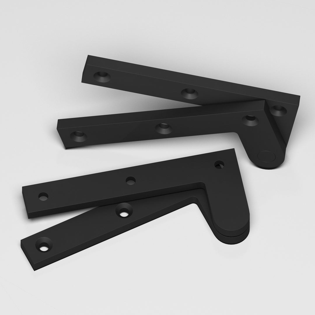 Colonial Bronze 4 Fixed pin pivot Hinge in Matte Satin Black