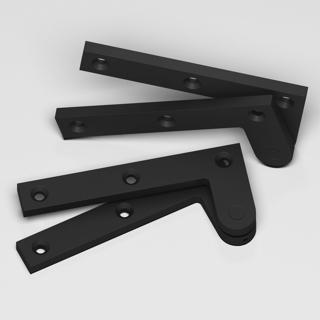 Colonial Bronze 5FH Removable flat-head pin pivot Hinge in Matte Satin Black