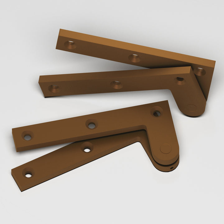 Colonial Bronze 5FH Removable flat-head pin pivot Hinge in Matte Light Statuary Bronze