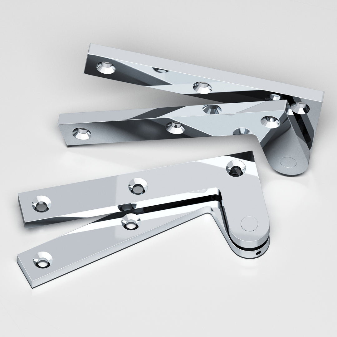 Colonial Bronze 5FH Removable flat-head pin pivot Hinge in Polished Chrome