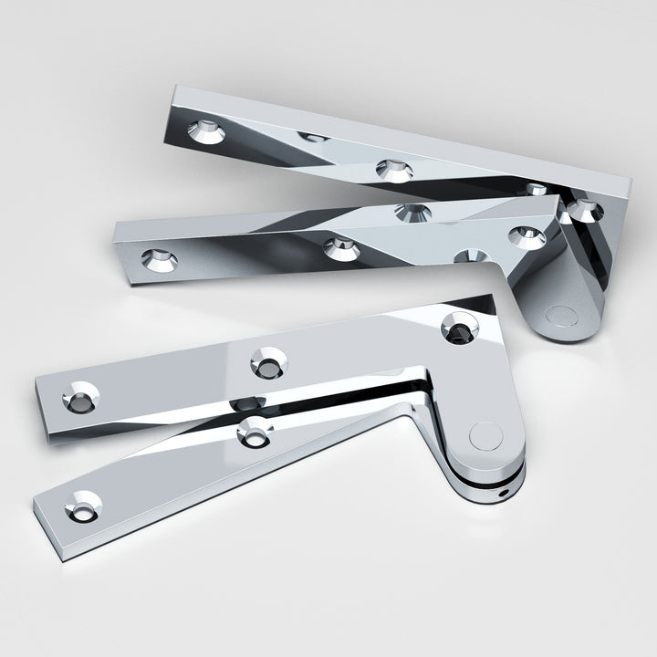 Colonial Bronze 5FH Removable flat-head pin pivot Hinge in Polished Chrome