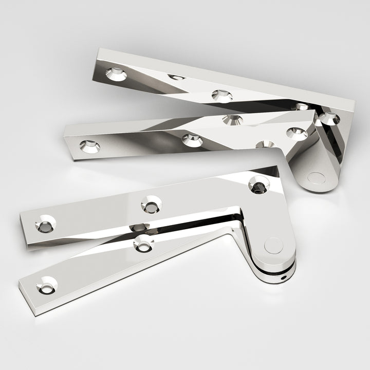 Colonial Bronze 5FH Removable flat-head pin pivot Hinge in Polished Nickel