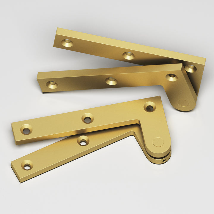 Colonial Bronze 5FH Removable flat-head pin pivot Hinge in Matte Satin Brass