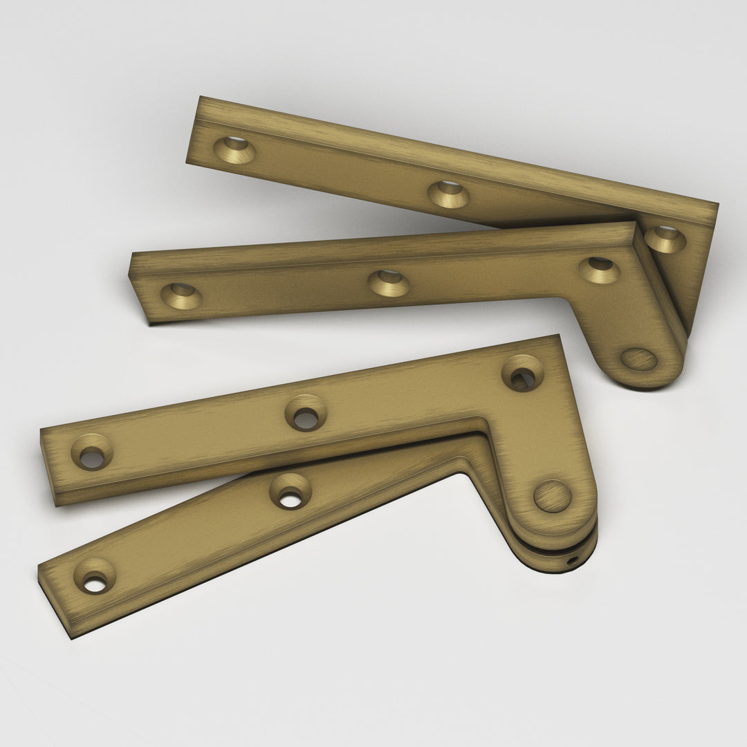 Colonial Bronze 5FH Removable flat-head pin pivot Hinge in Matte Antique Satin Brass