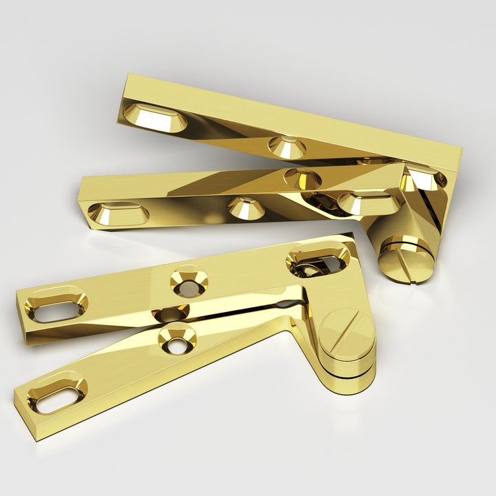 Colonial Bronze 6 Removable screw pivot Hinge in Unlacquered Polished Brass