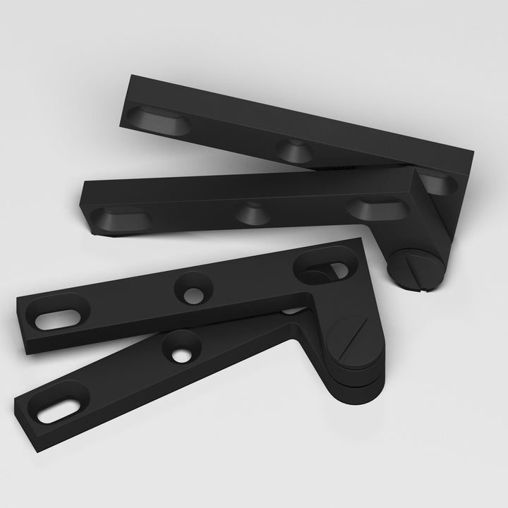 Colonial Bronze 6 Removable screw pivot Hinge in Matte Satin Black