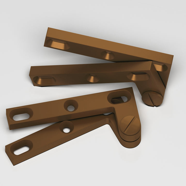Colonial Bronze 6 Removable screw pivot Hinge in Matte Light Statuary Bronze