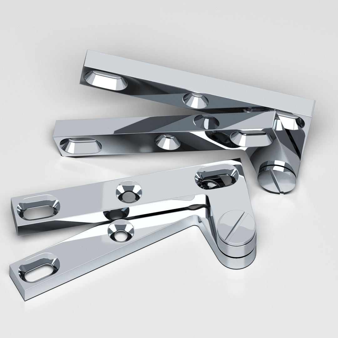 Colonial Bronze 6 Removable screw pivot Hinge in Polished Chrome