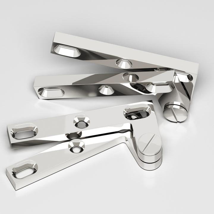 Colonial Bronze 6 Removable screw pivot Hinge in Polished Nickel