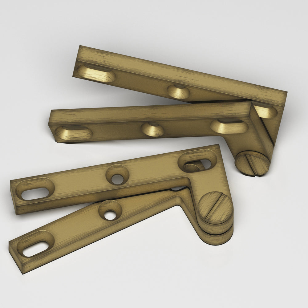 Colonial Bronze 6 Removable screw pivot Hinge in Matte Antique Satin Brass