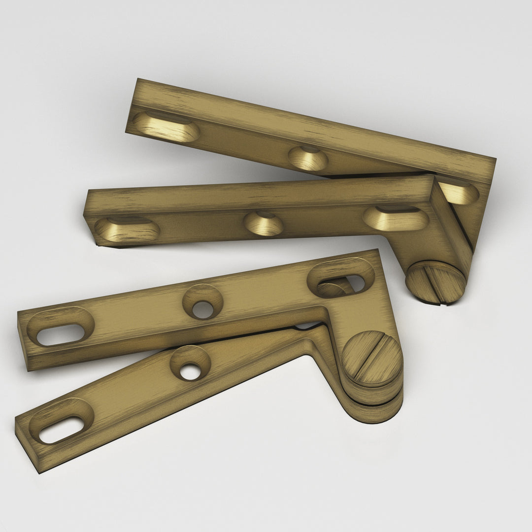 Colonial Bronze 6 Removable screw pivot Hinge in Matte Antique Satin Brass