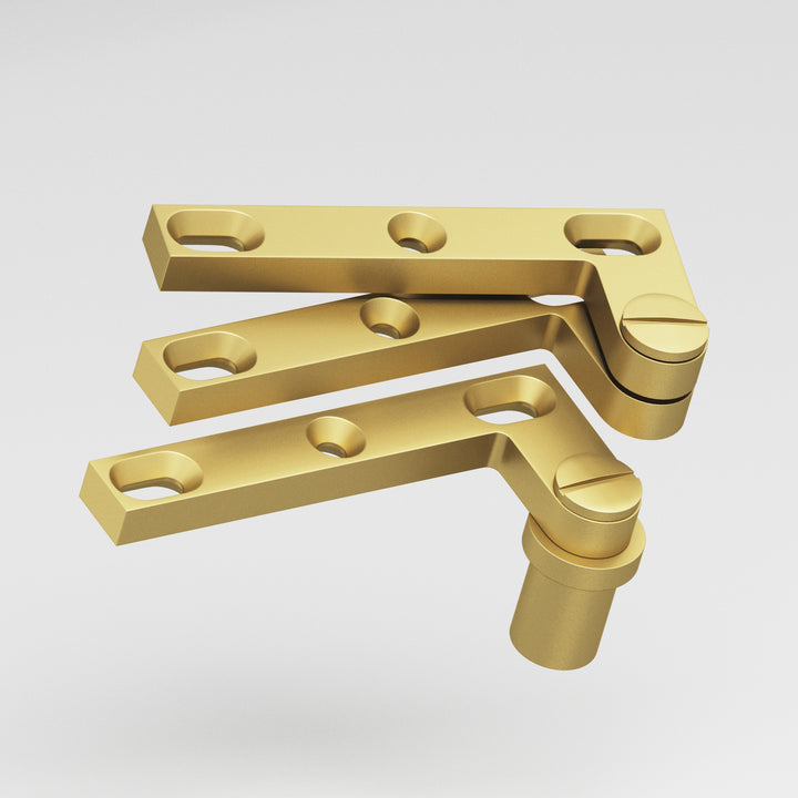 Colonial Bronze 6B Removable screw pivot Hinge for use with #8 pivot base in Matte Satin Brass
