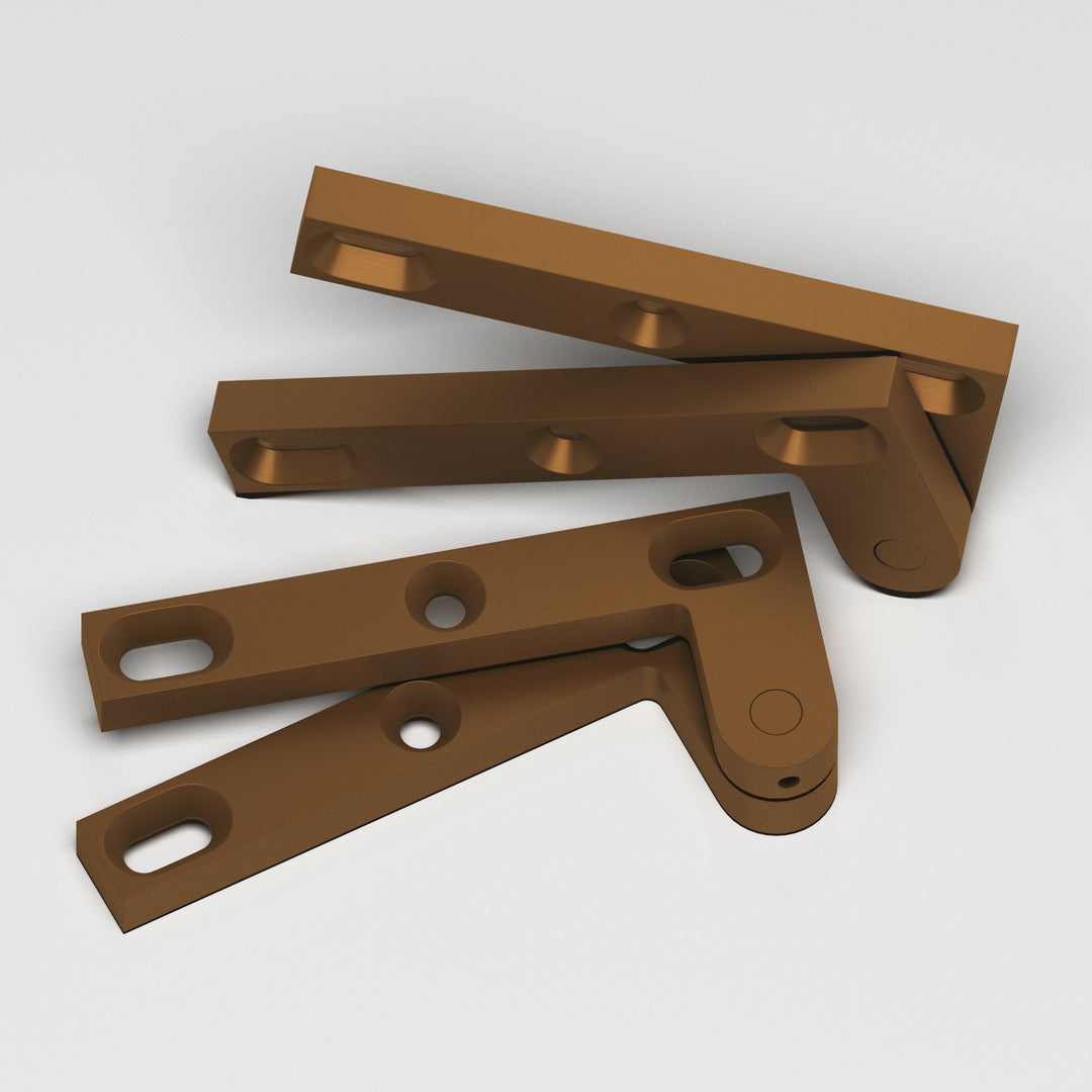 Colonial Bronze 6FH Removable flat-head pin pivot Hinge in Matte Light Statuary Bronze