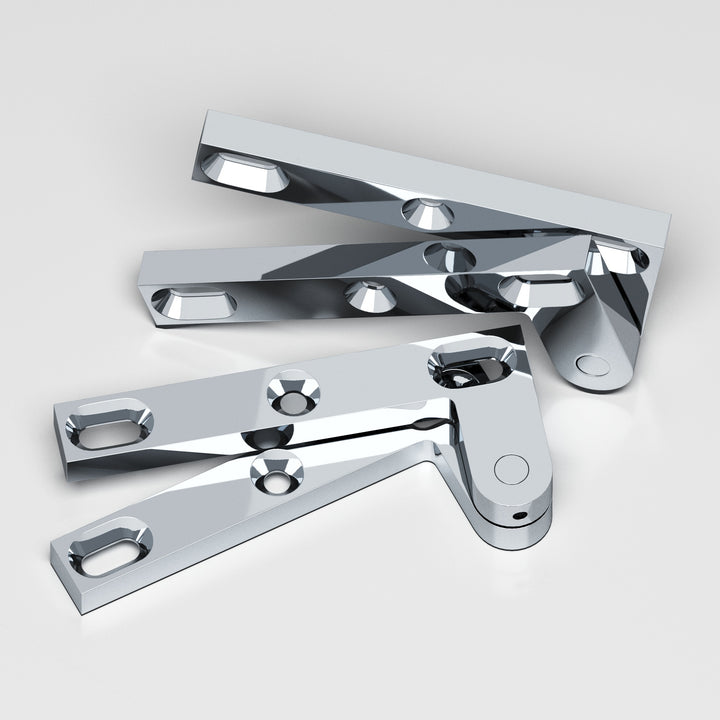 Colonial Bronze 6FH Removable flat-head pin pivot Hinge in Polished Chrome