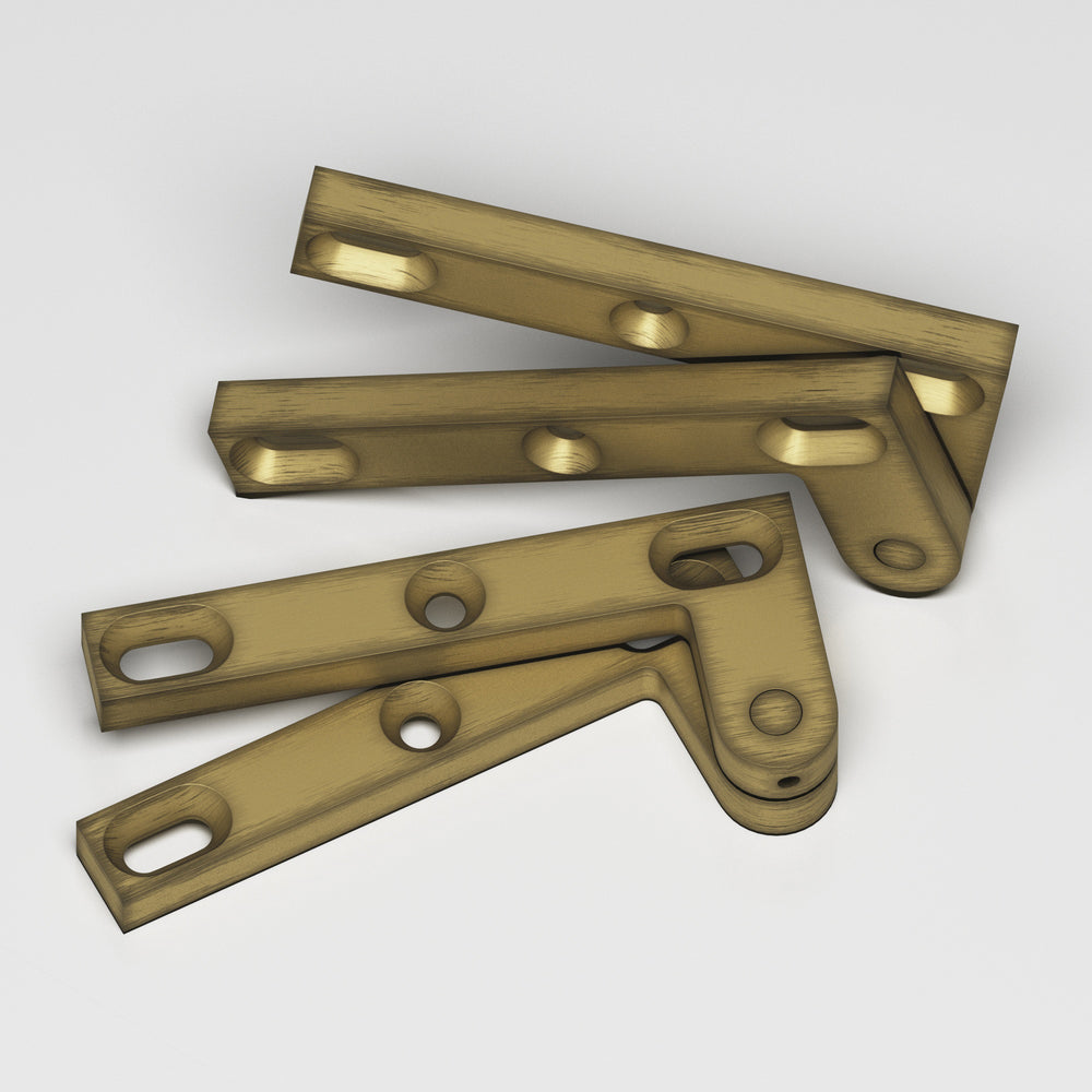 Colonial Bronze 6FH Removable flat-head pin pivot Hinge in Matte Antique Satin Brass