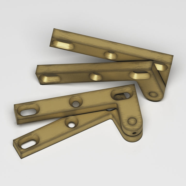 Colonial Bronze 6FH Removable flat-head pin pivot Hinge in Matte Antique Satin Brass