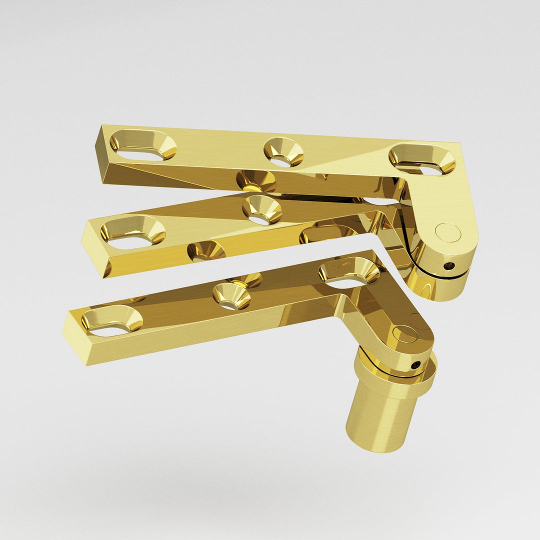 Colonial Bronze 6FHB Removable flat-head pin pivot Hinge for use with #8 pivot base in Unlacquered Polished Brass