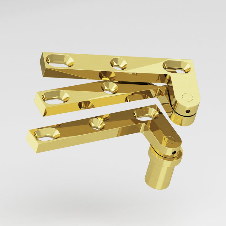 Colonial Bronze 6FHB Removable flat-head pin pivot Hinge for use with #8 pivot base in Unlacquered Polished Brass