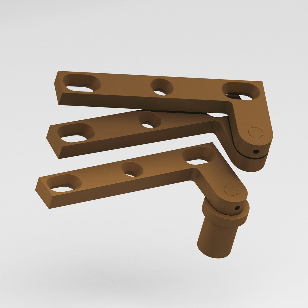 Colonial Bronze 6FHB Removable flat-head pin pivot Hinge for use with #8 pivot base in Matte Light Statuary Bronze