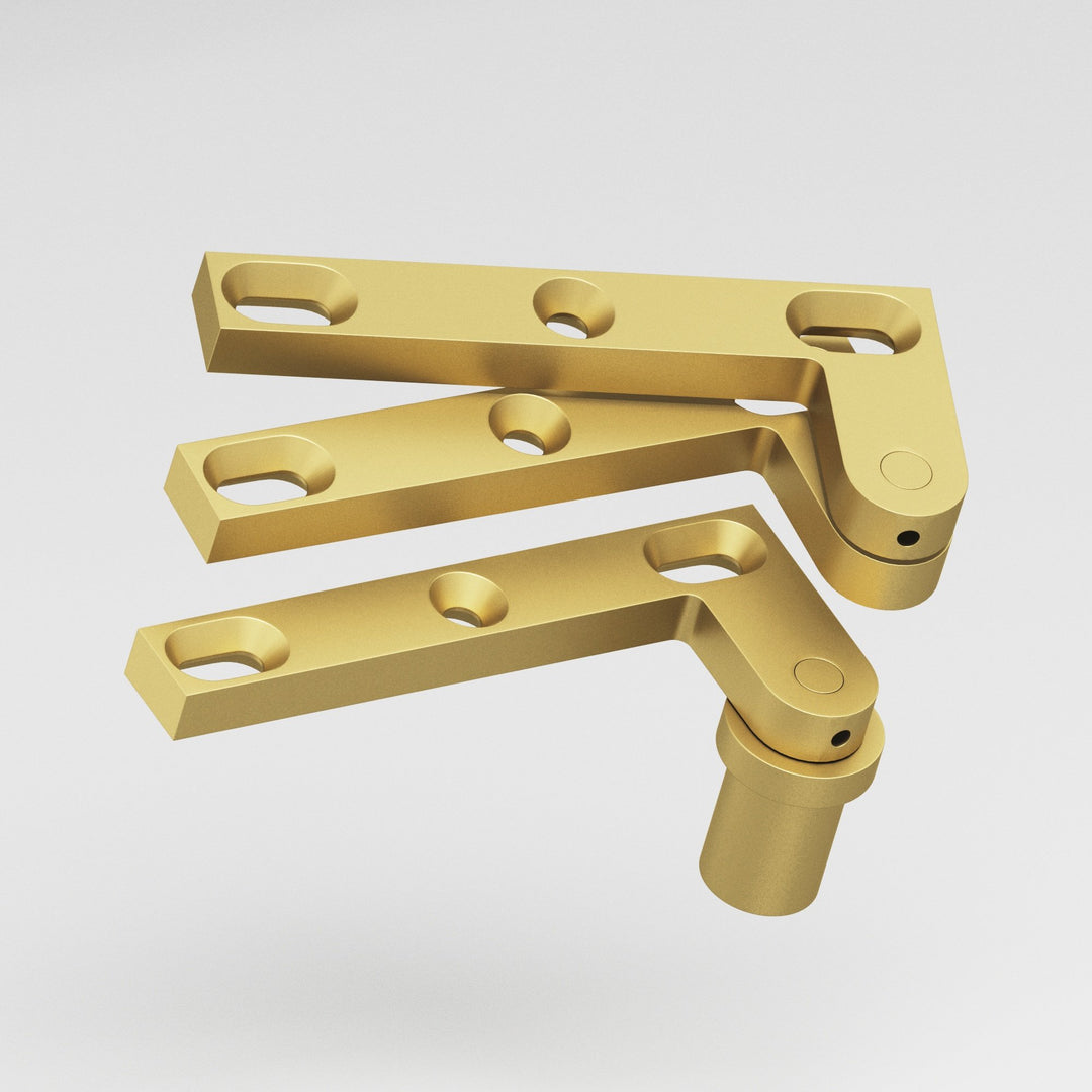 Colonial Bronze 6FHB Removable flat-head pin pivot Hinge for use with #8 pivot base in Matte Satin Brass