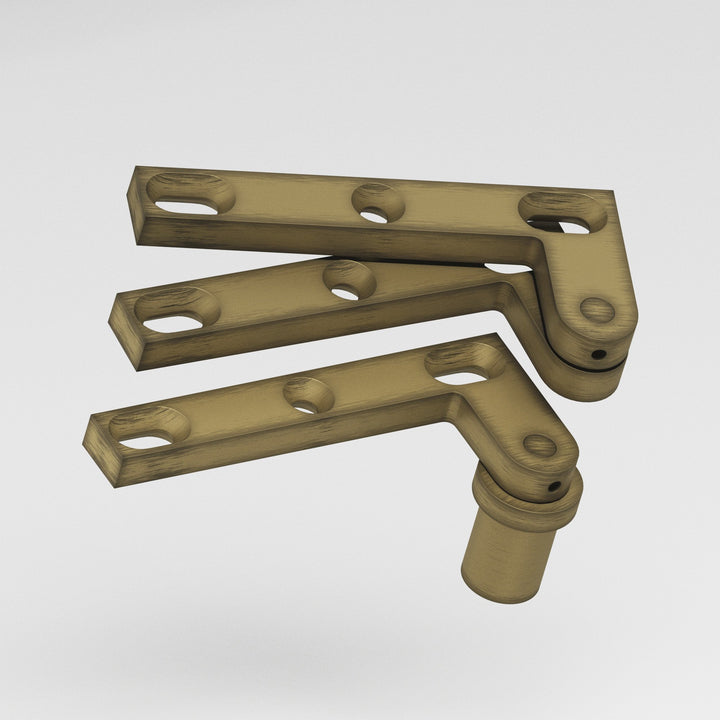Colonial Bronze 6FHB Removable flat-head pin pivot Hinge for use with #8 pivot base in Matte Antique Satin Brass