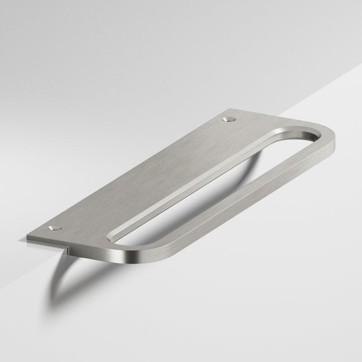 Colonial Bronze 883 Rounded front racetrack Edge Pull in Satin Nickel