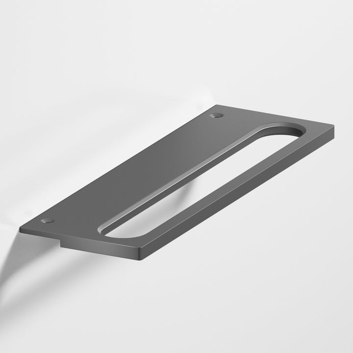 Colonial Bronze 888 Squared front racetrack Edge Pull in Matte Graphite