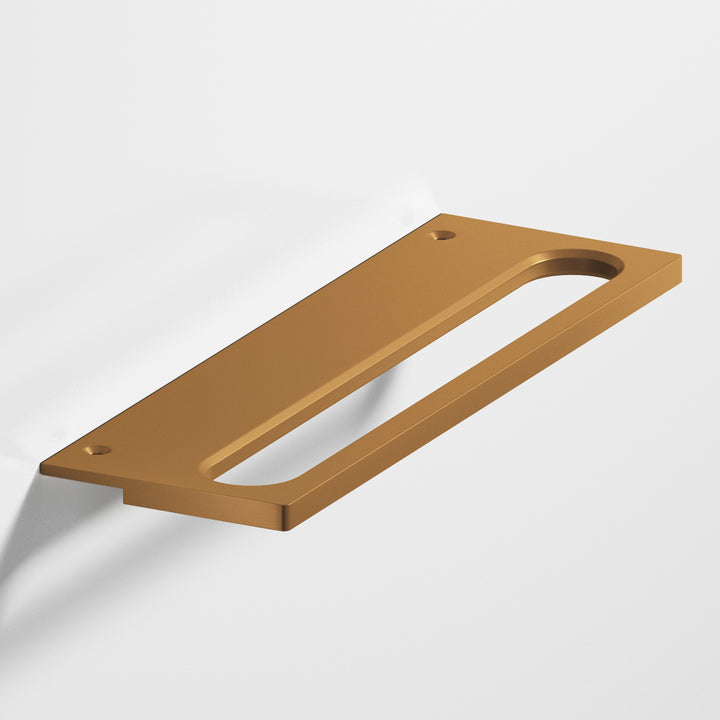 Colonial Bronze 889 Squared front racetrack Edge Pull in Matte Light Statuary Bronze