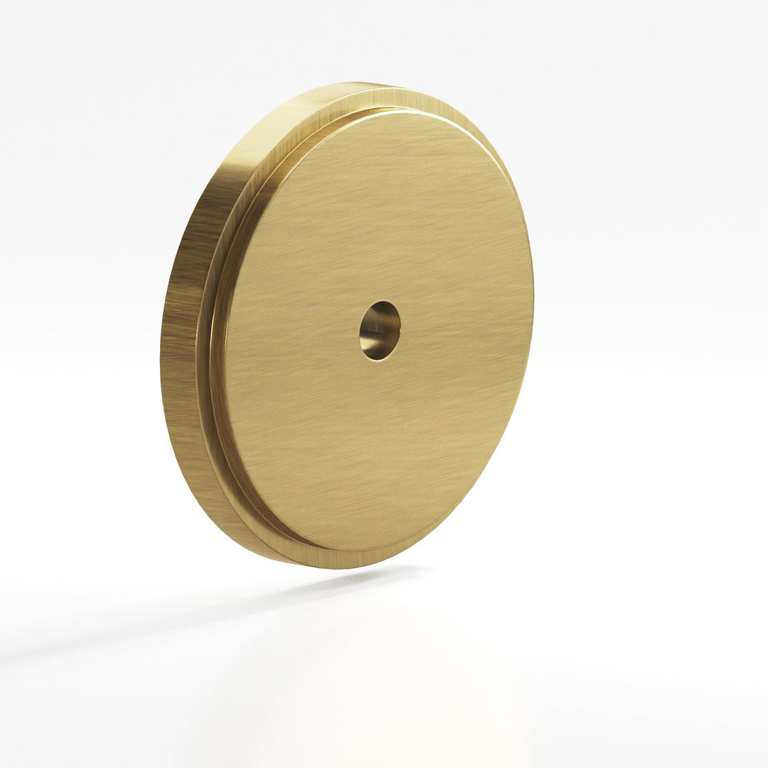 Colonial Bronze 9622 Round stepped Backplate for use with 8-32 screw in Antique Brass