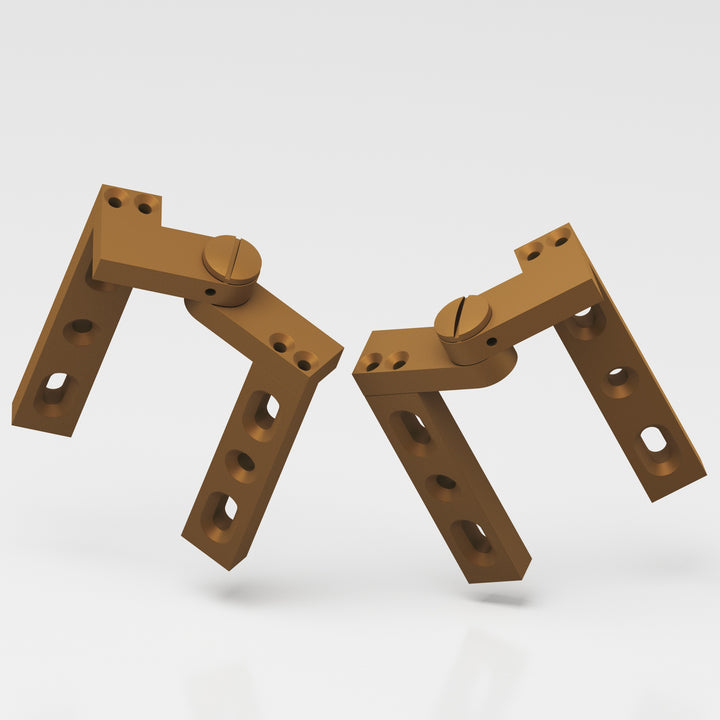 Colonial Bronze 9LH Left-handed Intermediate pivot Hinge in Matte Light Statuary Bronze