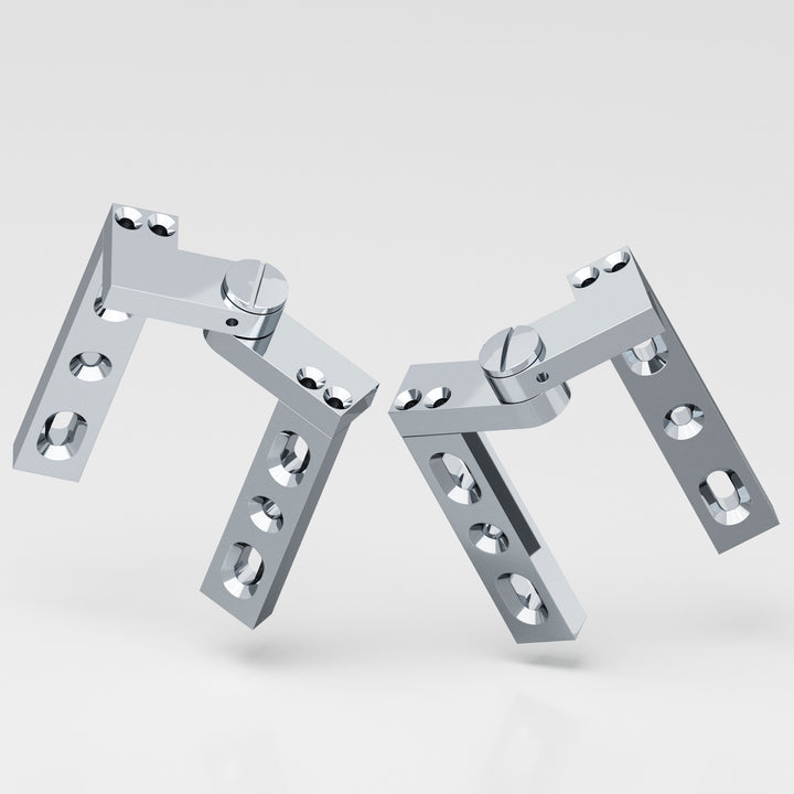 Colonial Bronze 9RH Right-handed Intermediate pivot Hinge in Polished Chrome