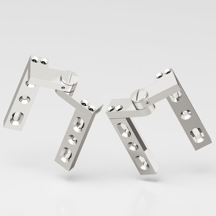 Colonial Bronze 9LH Left-handed Intermediate pivot Hinge in Polished Nickel